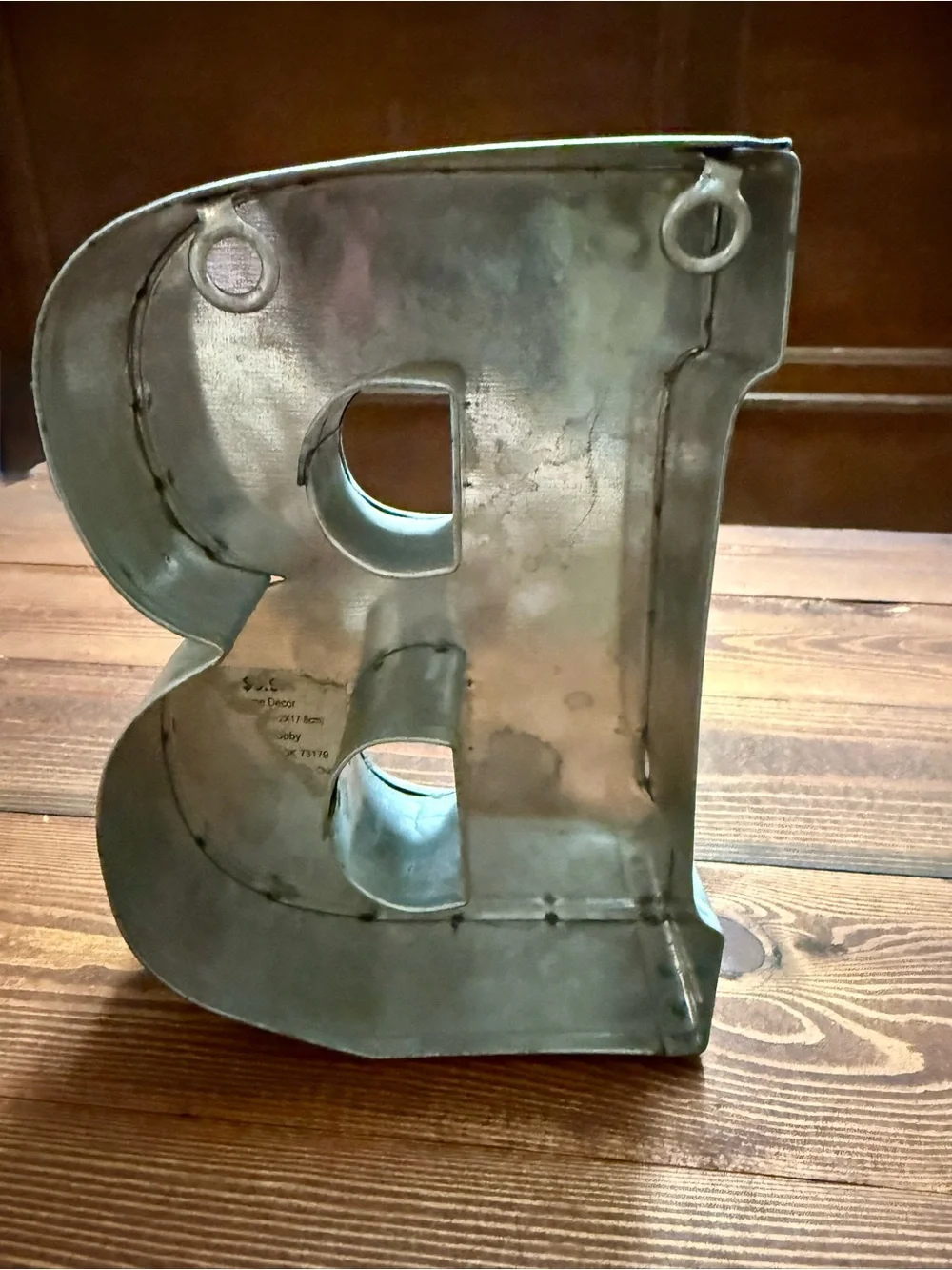Hobby Lobby Galvanized Metal Letter “B” - Rustic Farmhouse Decor